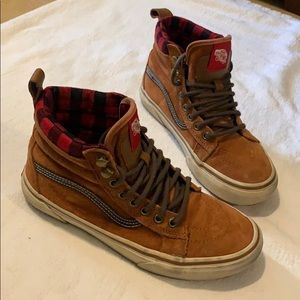 Leather Lumberjack Sk8-hi Vans!